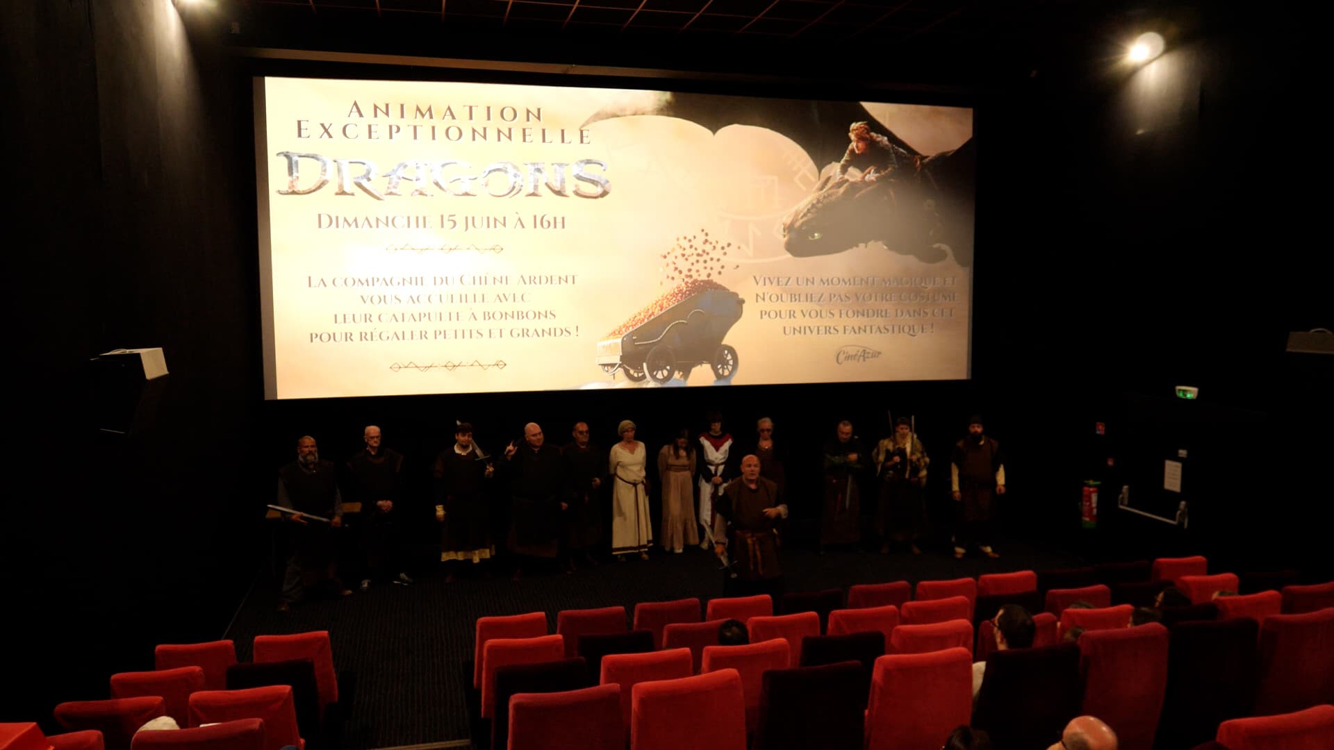 Animation de l'avant première du film 'DRAGONS'